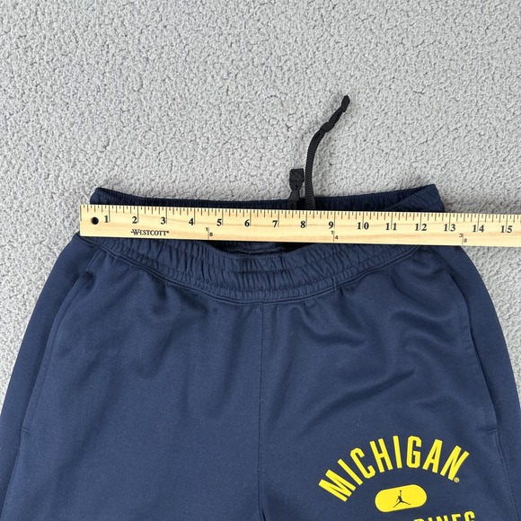Nike Air Jordan Michigan Wolverines Joggers Men Small Blue Jumpman Zip Pocket - Picture 4 of 16